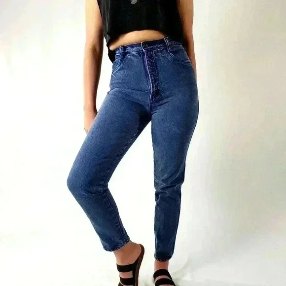 Vintage Rio High Waist Tapered Leg Mom Jeans - Picture 3 of 9